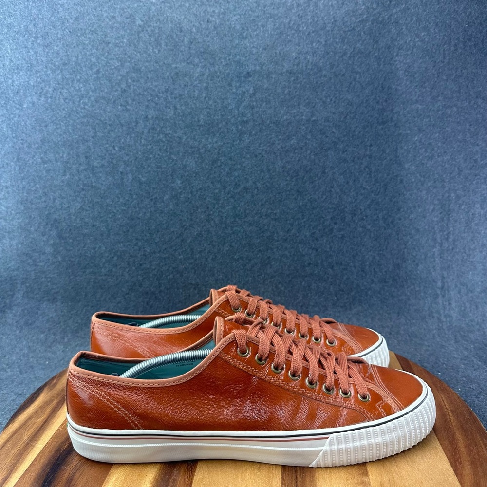 PF Flyers Vulcanized Center Mens 14 Brown Leather Low Top Sneaker Shoes